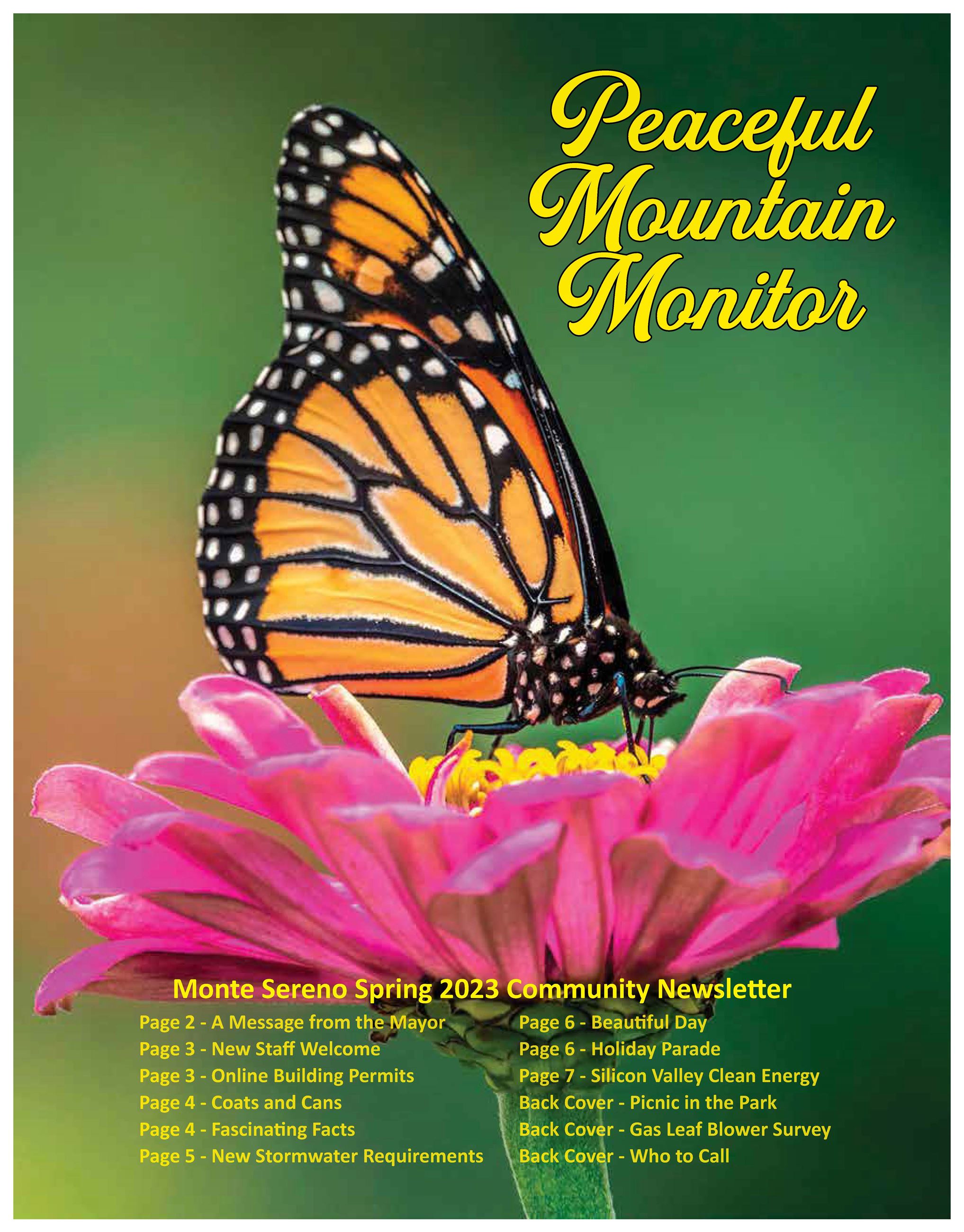 Spring 2023 Peaceful Mountain Monitor Newsletter_Page_1